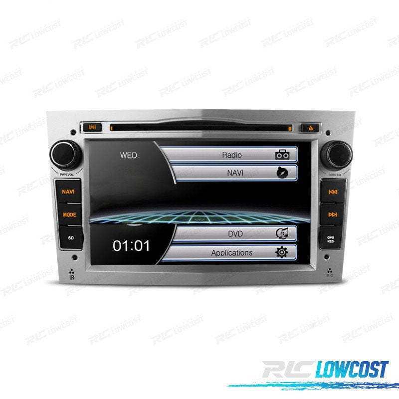 Radio Navegador 7" PARA OPEL Color GRIS Claro USB GPS Tactil HD