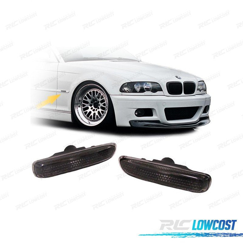 Intermitentes Laterales BMW E46 98-01 Ahumado Cristal Opaco Halogena | TDH Performance