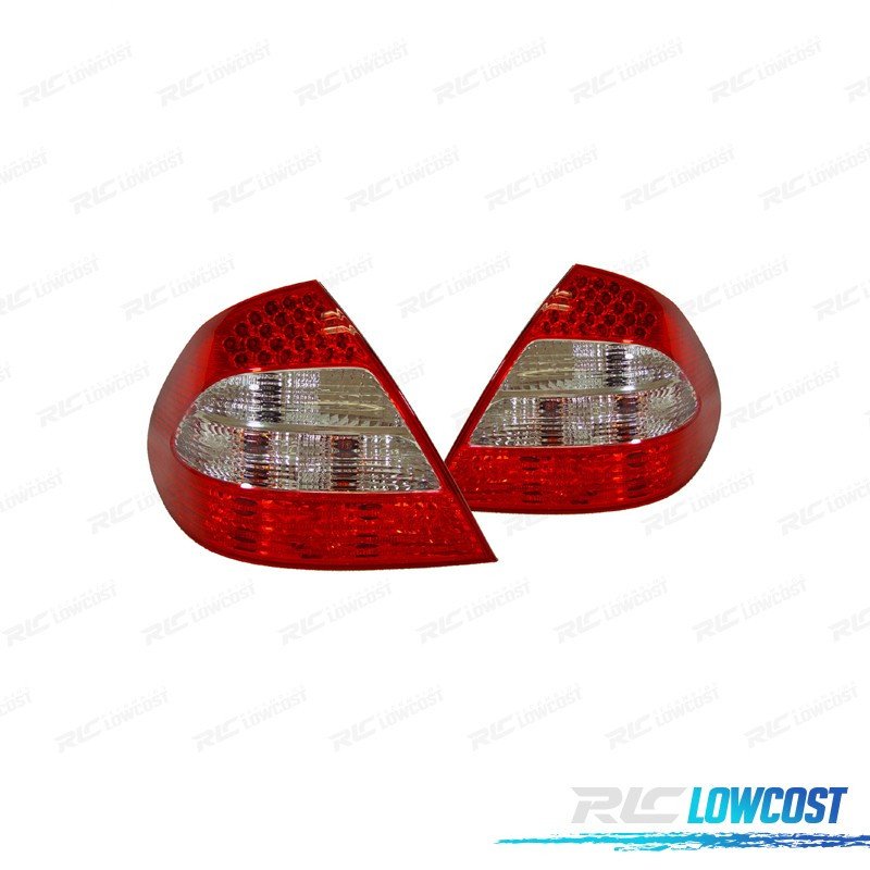 Pilotos Mercedes Clase E W211 02-06 LED ROJO Cromo | TDH Performance