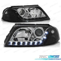 Faros Volkswagen VW Passat 3BG 00-05 LUZ Diurna Fondo Negro Cromo | TDH Performance