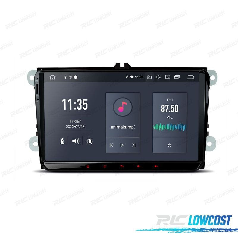 Radio GPS Android 12 Volkswagen VW SEAT Skoda 05-14