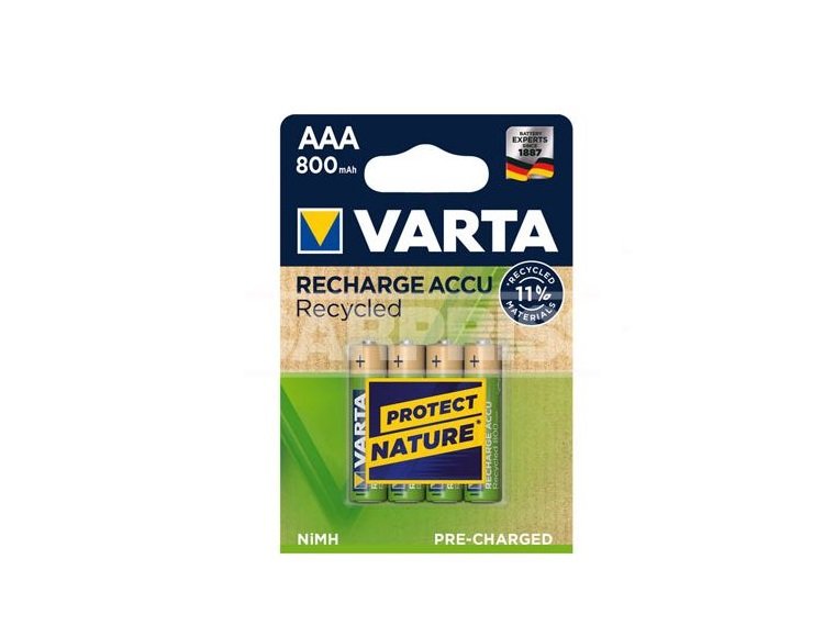 BLX4 AAA 800mAh VARTA RECYCLEDRECARGABLE Accesoires VOITURE ELECTRÓNICA