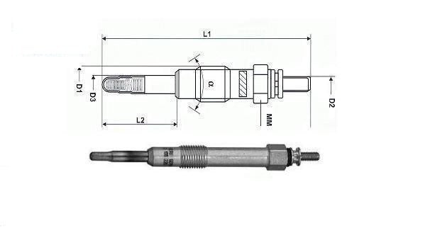 Bujías de precalentamiento 1.4L D. Pack de 12 uds. Mini MINI