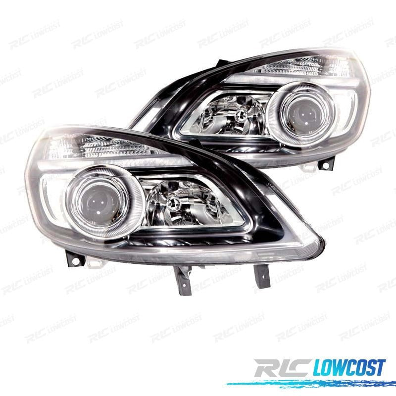 Faros PARA Renault Scenic II 05-08 Fondo Negro | TDH Performance