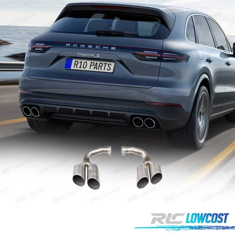 Colas Escape Porsche Cayenne 17- LOOK S Silver MATE | TDH Performance