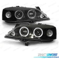 Faros PARA OPEL Astra G 97-04 OJOS Angel Fondo Negro H1-h1 | TDH Performance