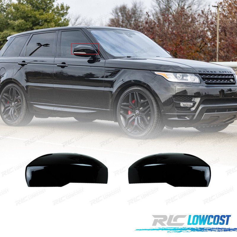 Carcasa Espejos Range Rover Sport 13-17 Negro Brillo