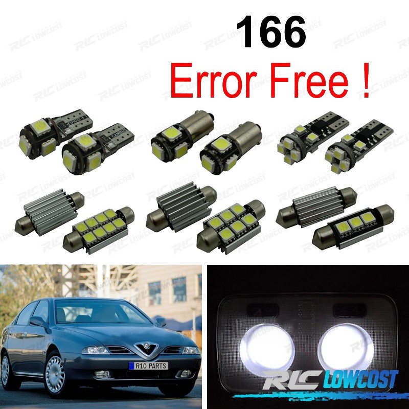 KIT 16 Bombillas LED Interior PARA ALFA Romeo 166 98-07 | TDH Performance