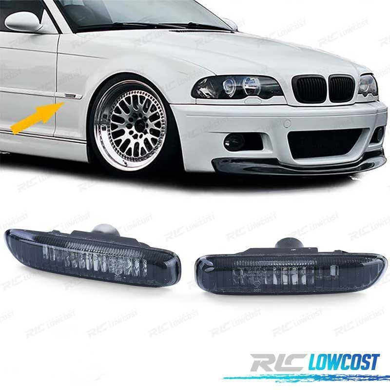 Intermitentes Laterales BMW E46 98-05 Cristal Claro Negro