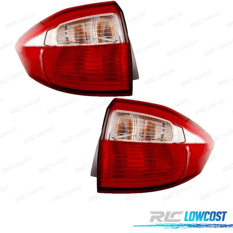 Pilotos PARA FORD Focus C-max 10-15 Blanco ROJO