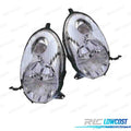 Faros PARA Nissan Micra K12 03-07 Fondo Cromado