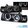 Faros BMW E36 90-99 CCFL OJOS Angel Fondo Negro | TDH Performance