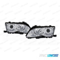Faros BMW E46 4P 01-05 OJOS Angel CCFL Fondo Cromo | TDH Performance