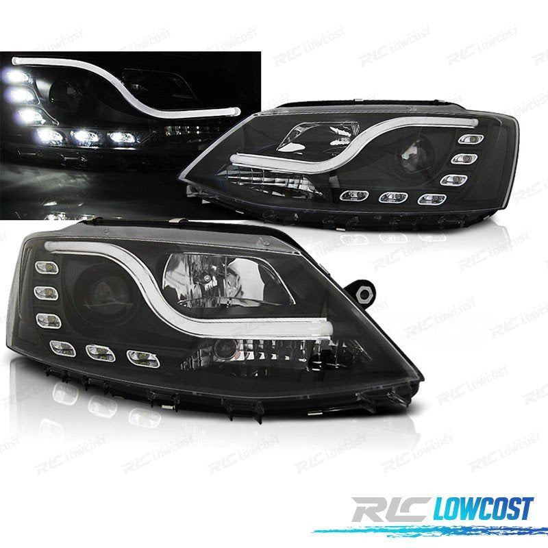 Faros PARA Volkswagen VW Jetta VI 11-14 TRU DRL Negros