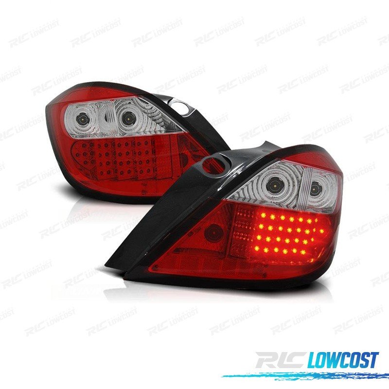 Pilotos PARA OPEL Astra H 04-09 LED ROJO Cromo | TDH Performance