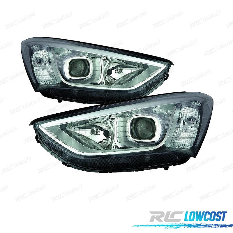 Faros Hyundai Santa FE 13-17 LUZ Diurna LED | TDH Performance