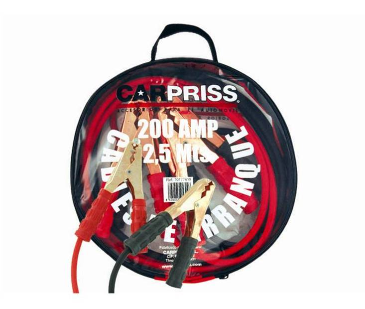 CABLES ARRANQUE 200 AMPERIOS 2,5 METROS C-BOLSA Accesoires VOITURE MANTENIMIENTO Y HERRAMIENTAS