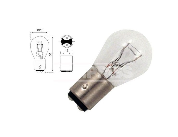 CAJA 10 LAMPARAS 2 POLOS 24V 21-5W Accesoires VOITURE ILUMINACIÓN Y SEÑALIZACIÓN