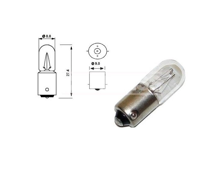 CAJA 10 LAMPARAS TUBULAR 24V 4W Accesoires VOITURE ILUMINACIÓN Y SEÑALIZACIÓN