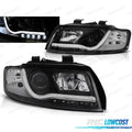 Faros AUDI A4 00-04 TRU DRL TUBE Lights Negros
