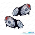 Faros Mercedes Clase E W211 02-06 LUZ Diurna Fondo Cromo | TDH Performance