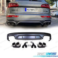 Difusor AUDI Q5 S LINE 18-20 LOOK SQ5 + Colas Escape Cromo | TDH Performance