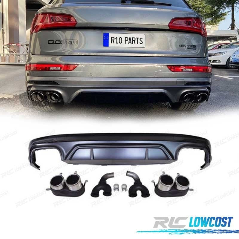 Difusor AUDI Q5 S LINE 18-20 LOOK SQ5 + Colas Escape Cromo | TDH Performance