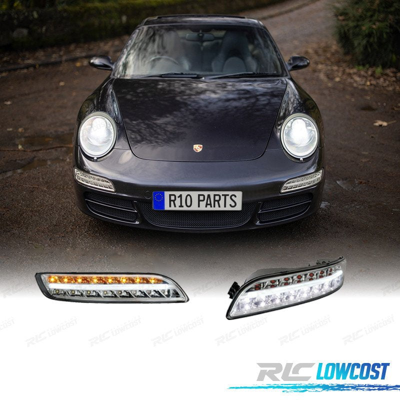 KIT LUZ Diurna + Intermitente LED Porsche Carrera 997 Cromo | TDH Performance