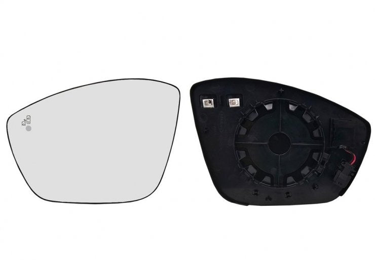 Cristal de retrovisor izquierdo Fiat 600