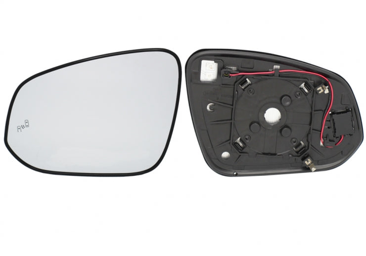 Cristal + soporte retrovisor Izquierdo, convexo, térmico y con side assist (2 pines) Toyota RAV 4
