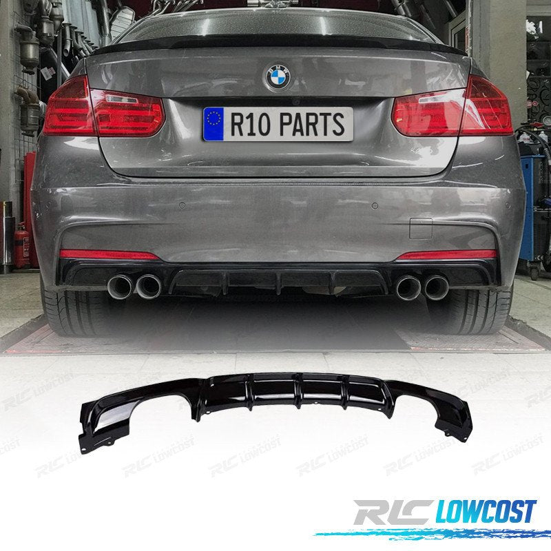 Difusor BMW F30 F31 LOOK M Performance Negro Brillo Oo---oo | TDH Performance