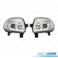 Faros Renault CLIO 98-01 LUZ Diurna LED Fondo Cromo | TDH Performance