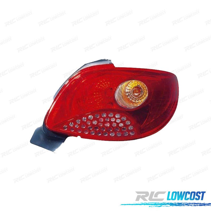 Piloto DCH PARA Peugeot 206 PLUS 09- Ambar ROJO