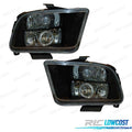 Faros FORD Mustang 05- OJOS Angel LED Negro | TDH Performance
