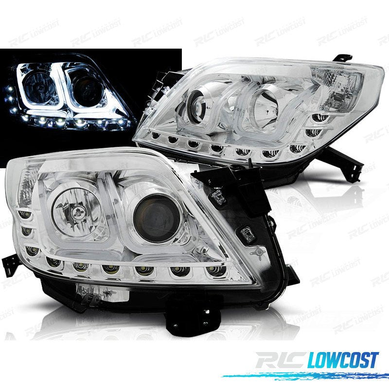 Faros Toyota LAND Cruiser Fj150 09-13 TUBE Light Cromados