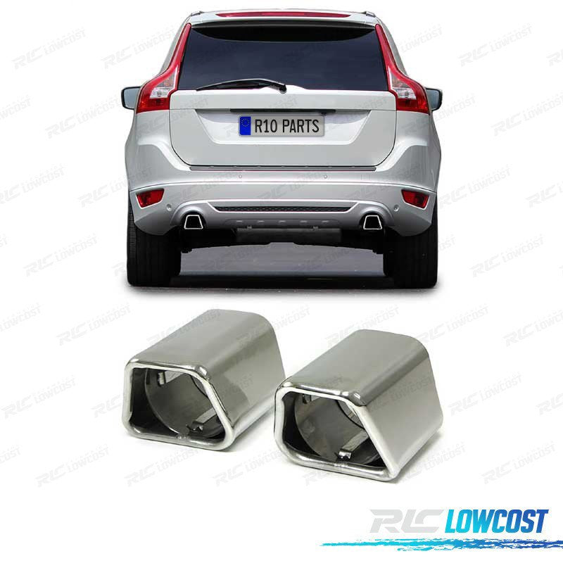 Colas Escape Volvo XC60 V60 S60 Cromo Gasolina | TDH Performance