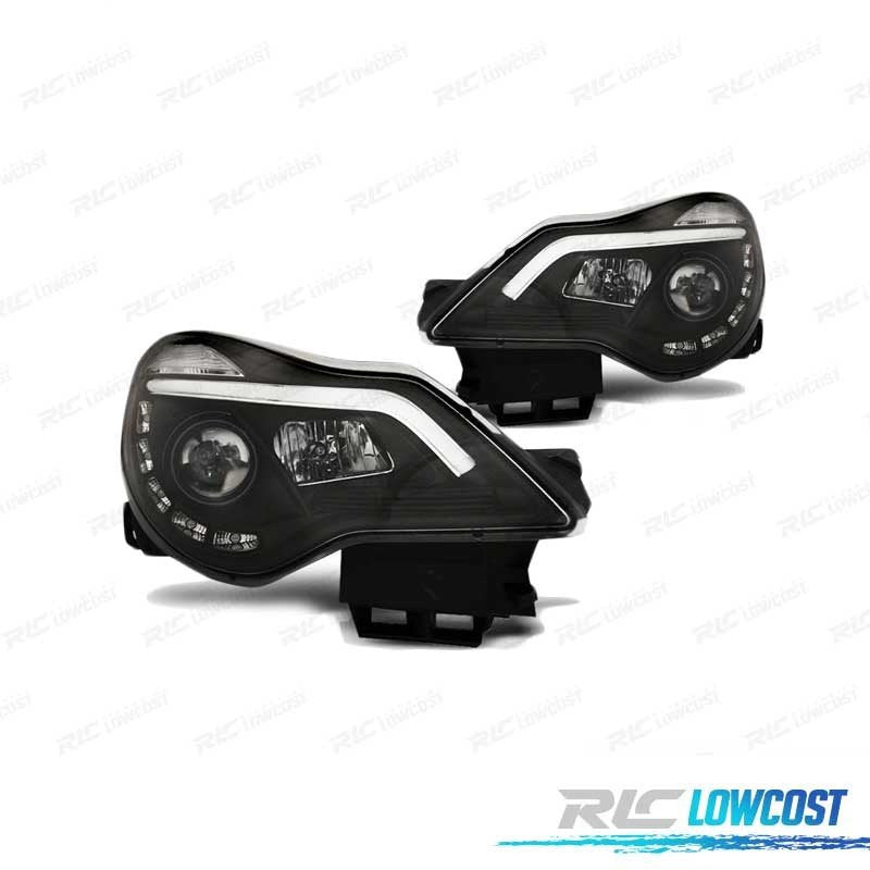 Faros TRU DRL OPEL Corsa D 11-14 Negro