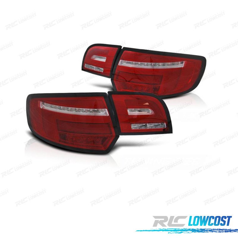 Pilotos AUDI A3 8P 03-08 ROJO Cromo | TDH Performance
