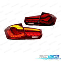 Pilotos BMW F30 FULL LED Light BAR OLED ROJO | TDH Performance