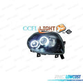 Faros Renault CLIO II 98-01 OJOS Angel Fondo Negro | TDH Performance