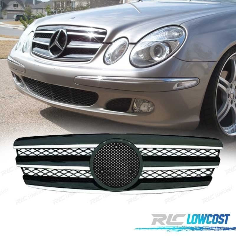 Parrilla Mercedes Clase E W211 02-06 Cromo Negra | TDH Performance