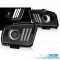 Faros FORD Mustang 04-09 TUBO DE LUZ Negro
