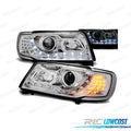 Faros AUDI 100 C4 90-94 Daylight Intermitente LED Cromado | TDH Performance