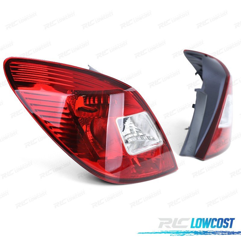 Pilotos OPEL Corsa D 06- ROJO Blanco