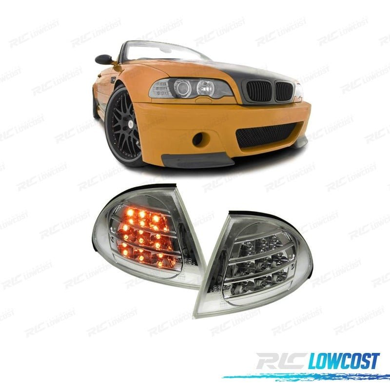 Intermitentes Frontales Cromados CON LED BMW E46 Berlina 98-01 | TDH Performance