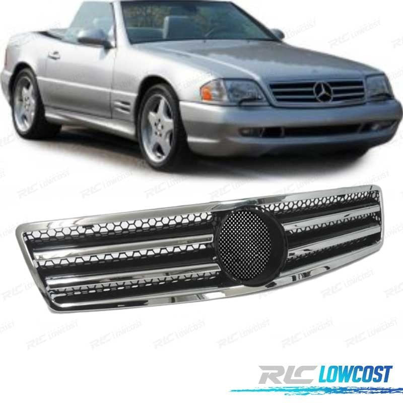 Parrilla PARA Mercedes Clase SL R129 89-98 LOOK AMG Cromado Negro | TDH Performance