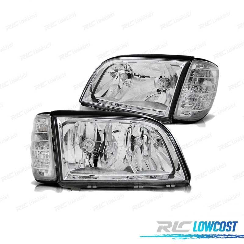 Faros + Intermitentes Mercedes Clase S W140 91-98 Cromado