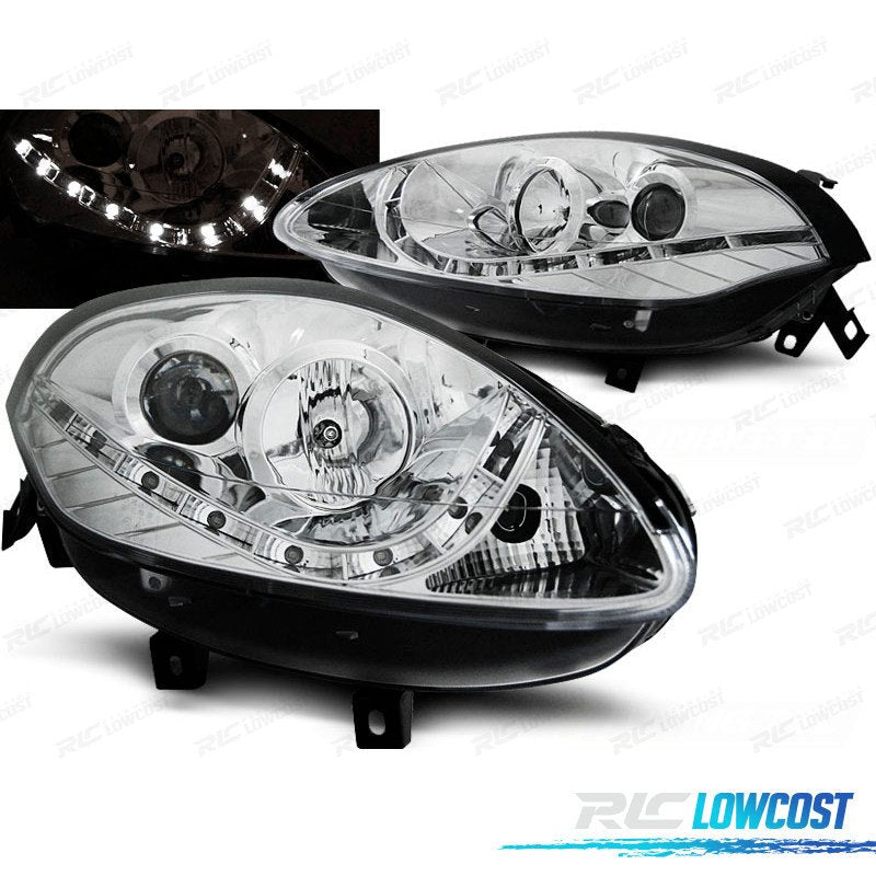 Faros PARA FIAT Bravo II 07-15 Daylight Cromados