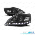 Faros FORD Focus 08-11 LUZ Diurna Fondo Negro | TDH Performance