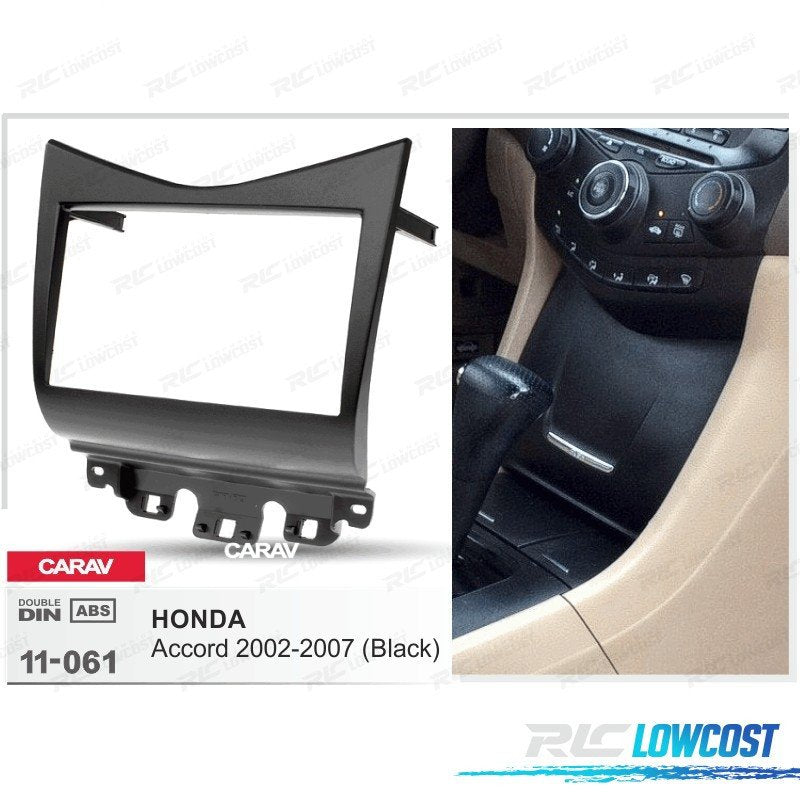 Marco Negro Radio 2-din PARA Honda Accord